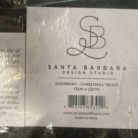 New Coir Doormat - Christmas Truck/NWT - Picture 4 of 7